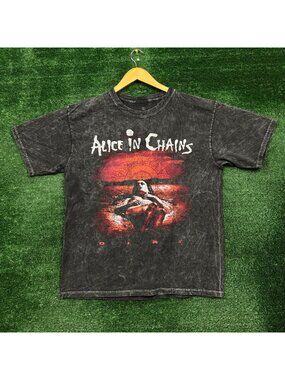 Alice In Chains Dirt Est 1987 Heavy Metal Band Mineral Wash T-Shirt Size Large